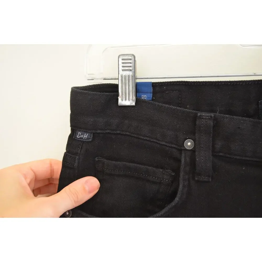Citizens of Humanity Mens Sid Straight Leg Jeans Black Wash Size 29 Waist